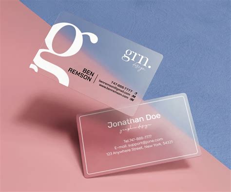 printable pvc business cards